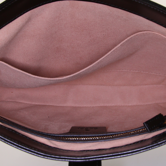 Bolso bandolera Gucci Jackie modelo pequeño en cuero negro - Detail D2