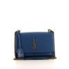 Saint Laurent Sunset shoulder bag in blue leather - 360 thumbnail