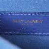 Bolso bandolera Saint Laurent Sunset en cuero azul - Detail D4 thumbnail