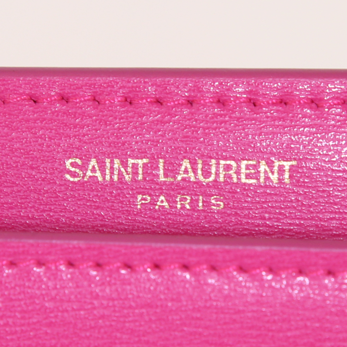 Borsa a tracolla Saint Laurent Sunset in pelle rosa - Detail D3
