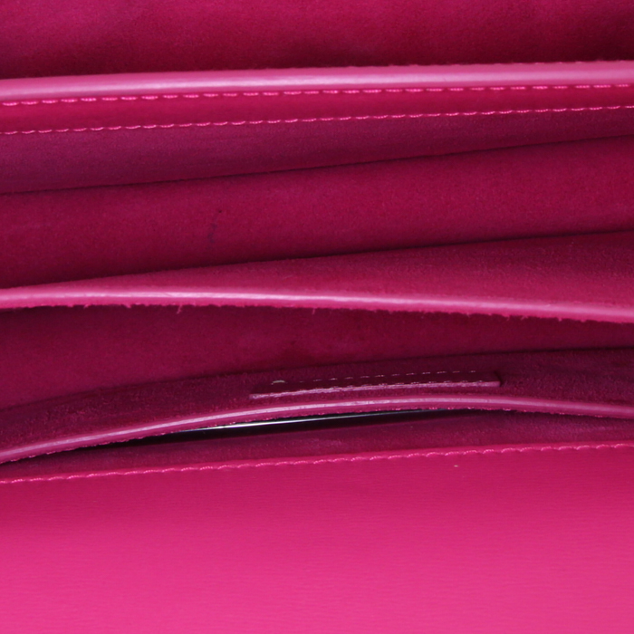 Borsa a tracolla Saint Laurent Sunset in pelle rosa - Detail D4