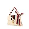 Gucci Sylvie shoulder bag in cream color grained leather - 00pp thumbnail