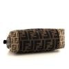 Fendi handbag in brown monogram canvas and brown leather - Detail D5 thumbnail
