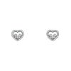 Orecchini Chopard Happy Diamonds in oro bianco e diamanti - 00pp thumbnail