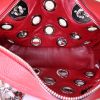 Bolso de mano Prada Grommet en cuero rojo - Detail D2 thumbnail