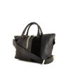 Chloé Baylee shopping bag in black leather and black suede - 00pp thumbnail