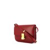 Céline Classic Box shoulder bag in red box leather - 00pp thumbnail