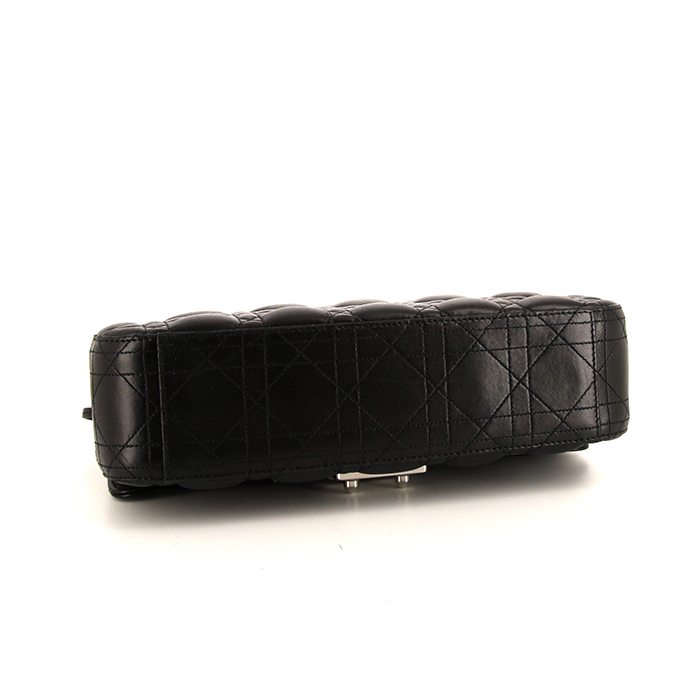 Dior Miss Dior handbag in black quilted leather - Detail D4