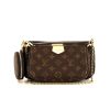 Louis Vuitton Multi-Pochette Accessoires handbag/clutch in brown monogram canvas and natural leather - 360 thumbnail