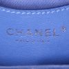 Borsa da spalla o a mano Chanel Mademoiselle in pelle trapuntata blu - Detail D3 thumbnail