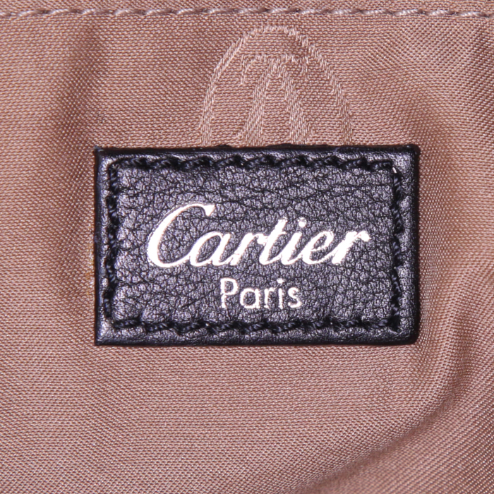 Borsa Cartier Marcello in pelle nera e coccodrillo nero - Detail D3