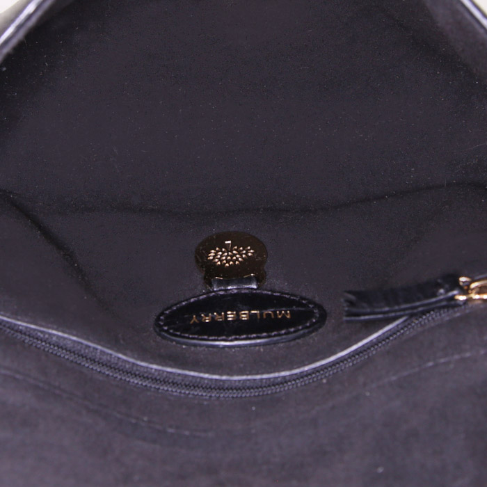 Sac bandoulière Mulberry Lily en cuir noir - Detail D3
