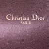 Bolso bandolera Dior Diorama Wallet on Chain en cuero granulado color burdeos - Detail D4 thumbnail