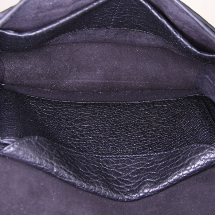 Dior J'Adior shoulder bag in black grained leather - Detail D2