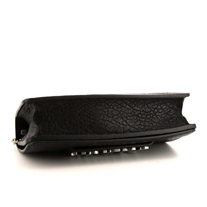 Dior J'Adior shoulder bag in black grained leather - Detail D4