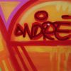 ANDRÉ (Mr A.),"Tequila" painting, spray and acrylic on canvas, signed, from the end of the 1980's - Detail D3 thumbnail