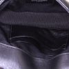 Sac bandoulière Saint Laurent College en cuir matelassé chevrons noir - Detail D2 thumbnail