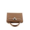 Bolso de mano Hermès Kelly 28 cm en cuero epsom marrón etoupe - 360 Front thumbnail