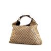 Gucci Mors handbag in logo canvas and brown leather - 00pp thumbnail