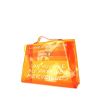Hermès handbag in orange vinyl - 00pp thumbnail