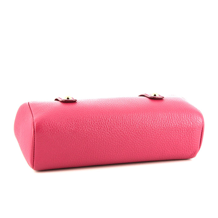 Dolce & Gabbana Sicily small model clutch-belt in fushia pink grained leather - Detail D5
