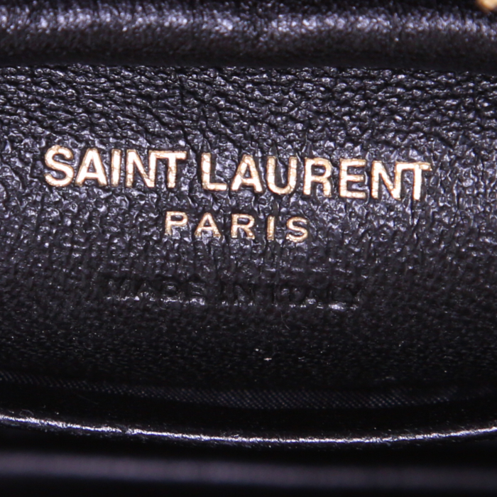 Sac bandoulière Saint Laurent Mini Lou en cuir doré - Detail D3