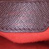 Borsa Louis Vuitton Triana in tela a scacchi ebana e pelle marrone - Detail D3 thumbnail