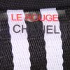 Pochette-ceinture Chanel en toile noire et blanche - Detail D3 thumbnail