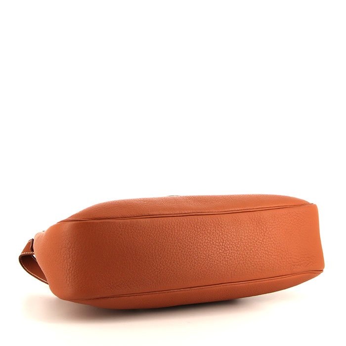 Borsa Hermes Christine in pelle martellata gold - Detail D4