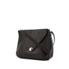 Hermes Christine handbag in black grained leather - 00pp thumbnail