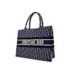Dior Book Tote small model shopping bag in blue and beige monogram canvas - 00pp thumbnail