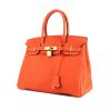 Hermes Birkin 30 cm handbag in orange togo leather - 00pp thumbnail