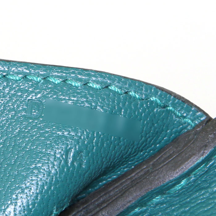 Hermes Birkin 30 cm handbag in malachite green togo leather - Detail D4
