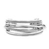Open David Yurman Crossover cuff bracelet in silver - 00pp thumbnail