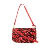 Louis Vuitton Louis Vuitton Editions Limitées shoulder bag in black and red leather and red velvet - 00pp thumbnail