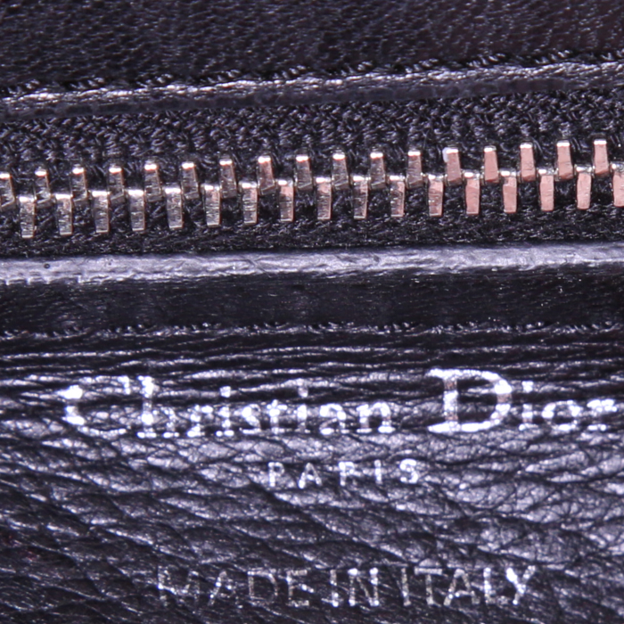 Bolso de mano Dior Vintage en cuero cannage negro - Detail D3