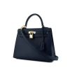 Hermes Kelly 25 cm handbag in indigo blue epsom leather - 00pp thumbnail