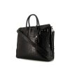Saint Laurent Sac de jour North/south handbag in black leather - 00pp thumbnail