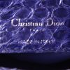 Borsa Dior Lady Dior modello grande in pitone blu - Detail D4 thumbnail