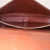 Borsa a tracolla Louis Vuitton Cartouchiére in tela monogram marrone e pelle naturale - Detail D2 thumbnail