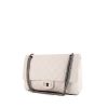 Bolso de mano Chanel 2.55 en cuero acolchado blanco - 00pp thumbnail