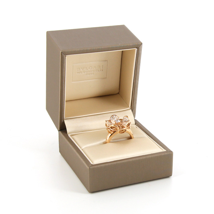 Anello Bulgari Diva's Dream in oro rosa e diamanti - Detail D2