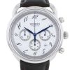 Hermes Arceau Chrono watch in stainless steel Ref:  AR4.910 - 00pp thumbnail