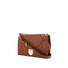 Dior Diorama shoulder bag in brown grained leather - 00pp thumbnail