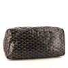 Shopping bag Goyard Saint-Louis modello grande in tela Goyardine nera e pelle nera - Detail D4 thumbnail