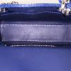 Dior Mini Lady Dior handbag in navy blue crocodile - Detail D3 thumbnail