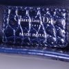 Sac à main Dior Mini Lady Dior en crocodile bleu-marine - Detail D4 thumbnail
