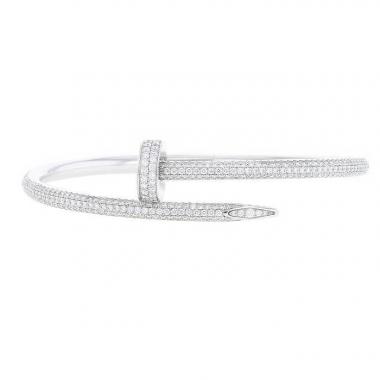 Cartier Juste un clou bracelet in white gold and diamonds