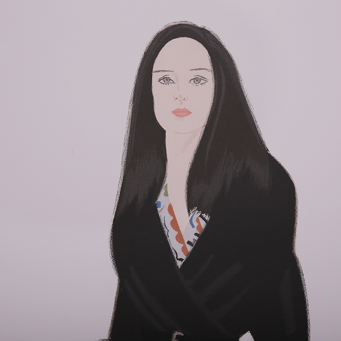 Alex Katz, “Maria I”, aquatinte en couleurs sur papier vélin, signée et numérotée, de 1992