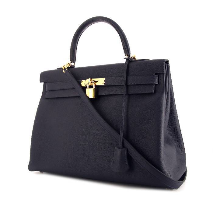 Hermes Birkin Bag 35 Togo Black Women's Handbag - 35-BLACK-TOGO-GOLD